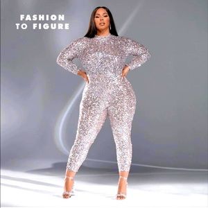 Fashion to figure Sequin Jumpsuit